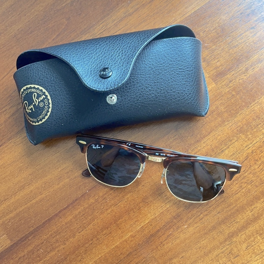 Ray Ban Polarized Club-master Sunglasses